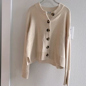 Madewell Cream Cardigan - size M